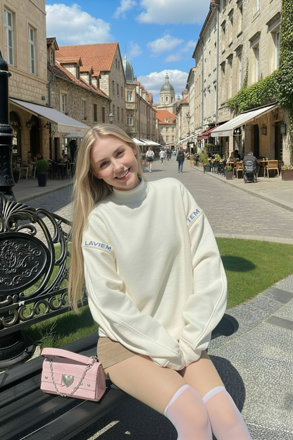 Beige Oversized Sweater