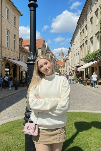 Beige Oversized Sweater