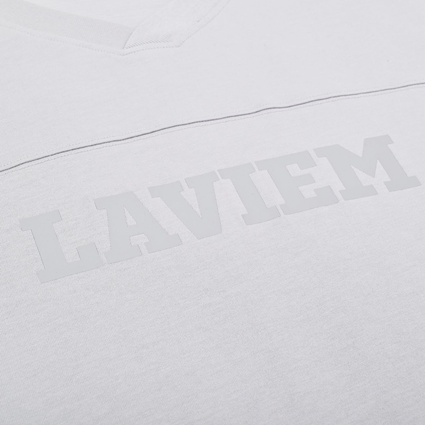 Gray V-neck Boxy Tee