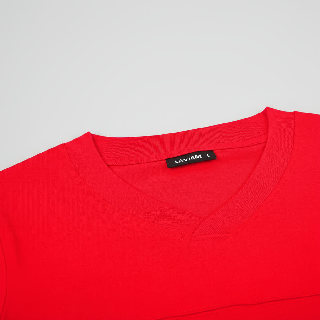 Red shirt with a visible Levi's label on a white background