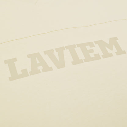 Beige V-neck Boxy Tee