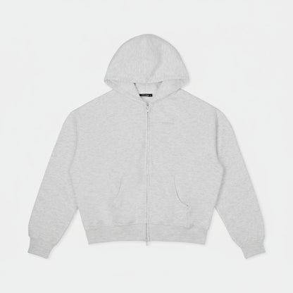 Gray hoodie on a white background